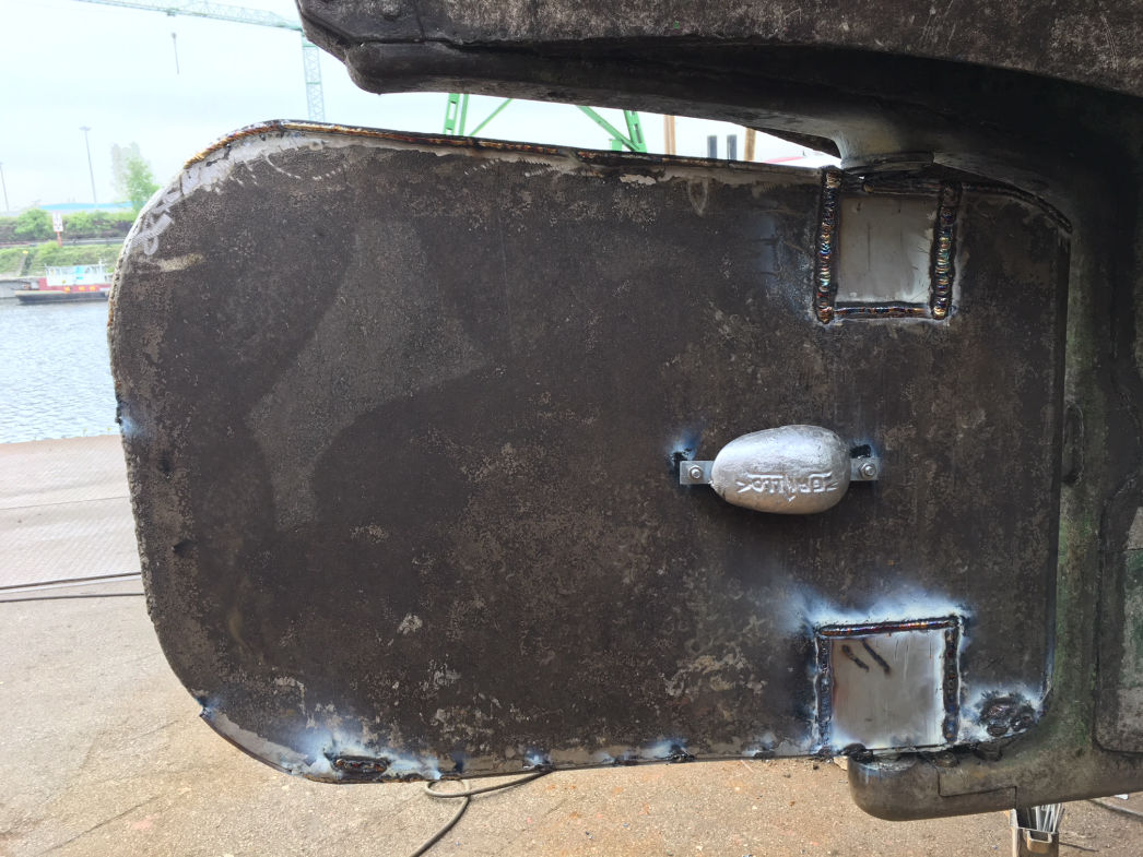 PASSAT I - Edelstahlruderblatt geschweißt