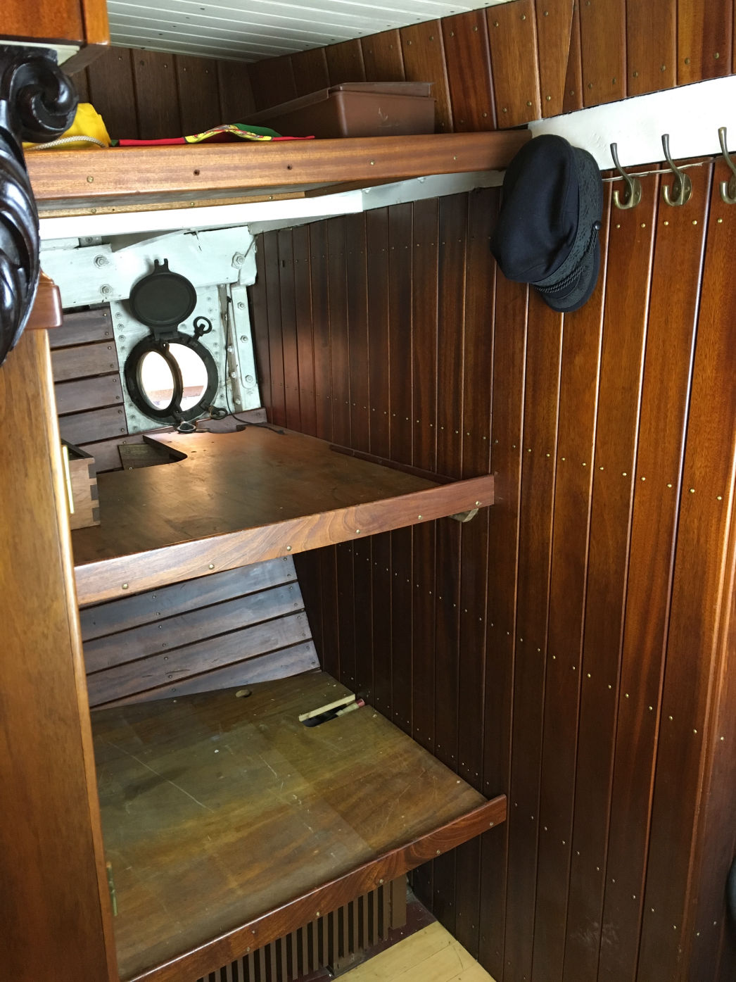 PASSAT I - Segelkammer aus Sicht des Niedergangs